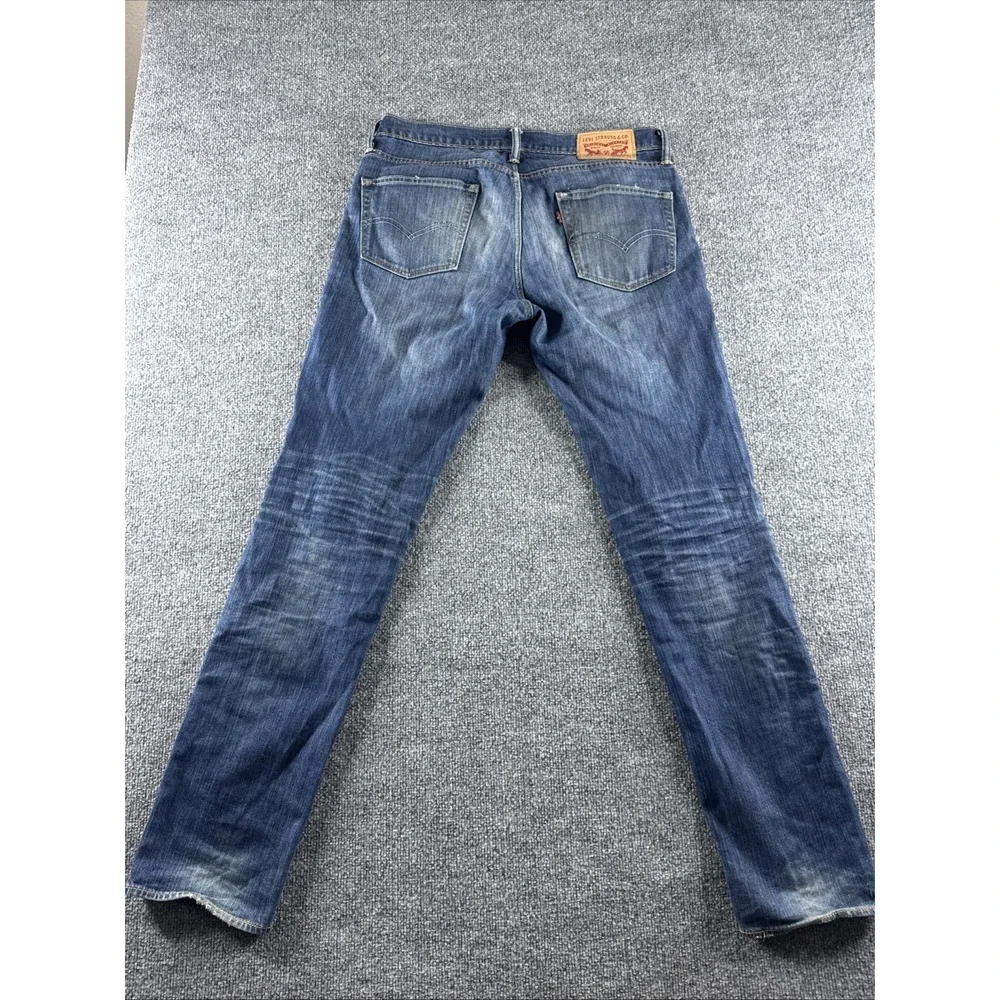 Levis 511 Jeans Mens 35x35 Blue Slim Fit Skinny Dark Wash Stretch Denim Cotton